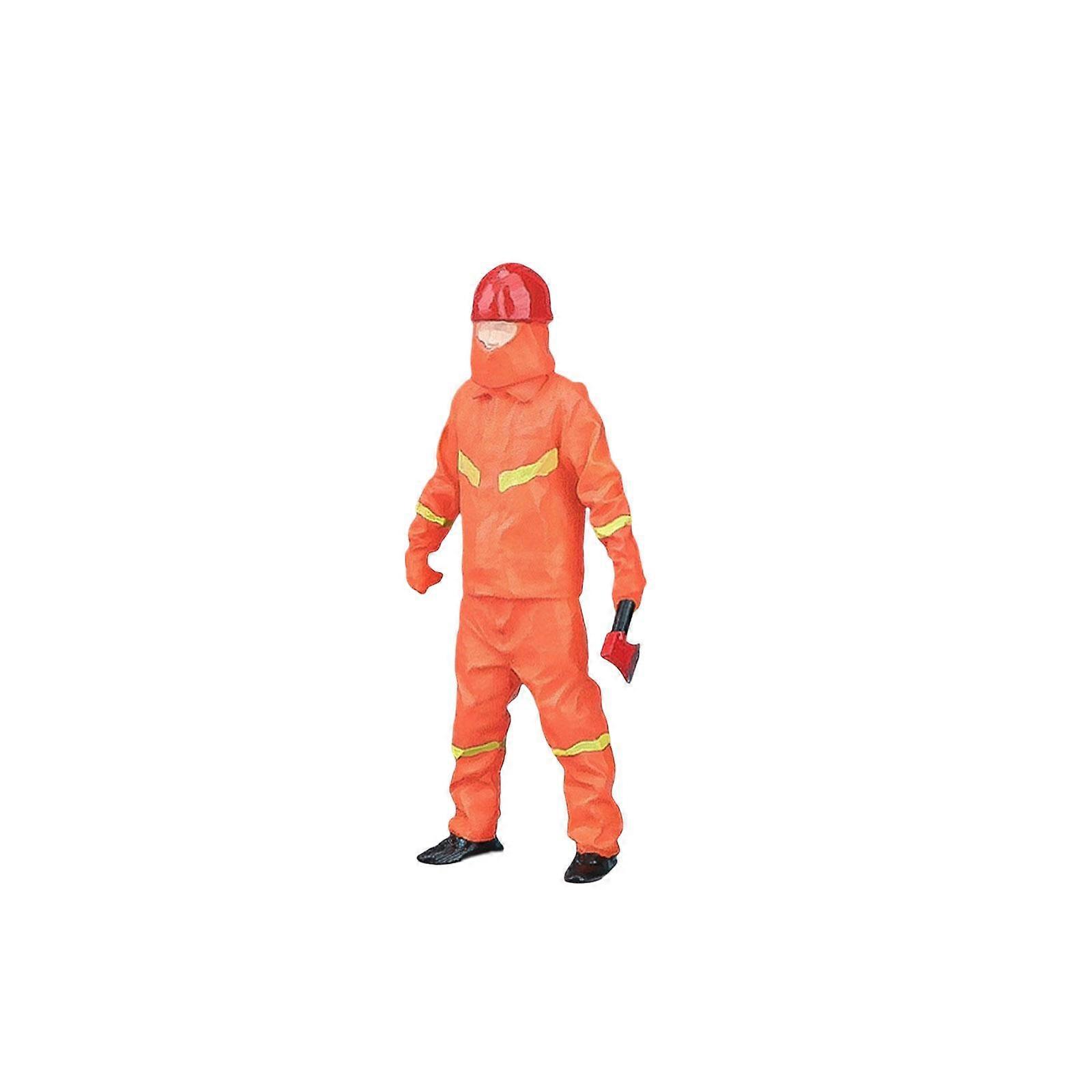 1/32 Models People Figures Firefighter Figures for Sand Table Diorama DIY Scene