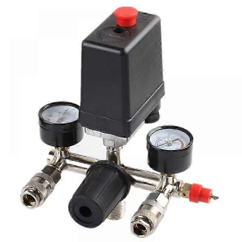 Pressure Switch with Dual Displays - Industrial Pressure Regulator for Compressors and Advanced Pressure Control
