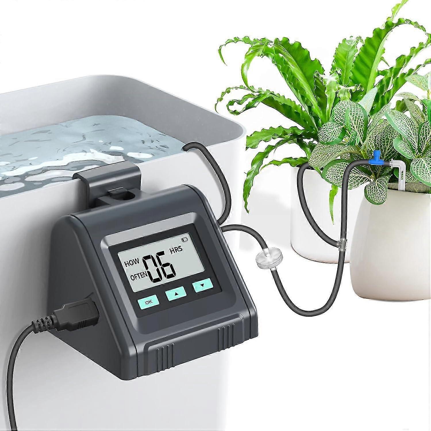 Automatic Watering System, Adjustable Water Volume, Automatic Watering for Large and Small Indoor Plants, DIY Drip Irrigation Set for up to 10 Potted