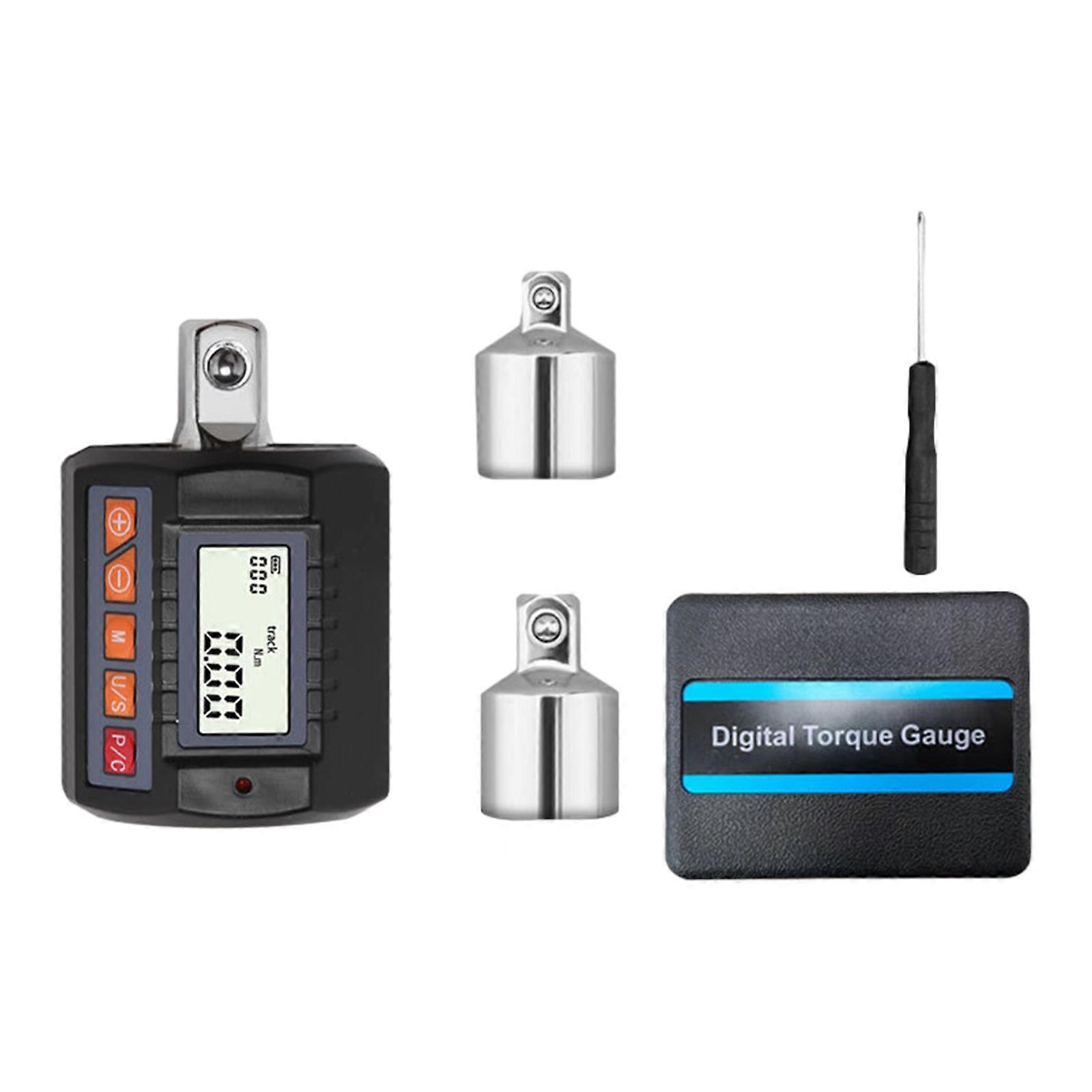 Digital Torque Meter Wrench Tester Adapters Suitable for 1/2 1/4 3/8inch Torque Gauge Car Repair Automotive Maintenance