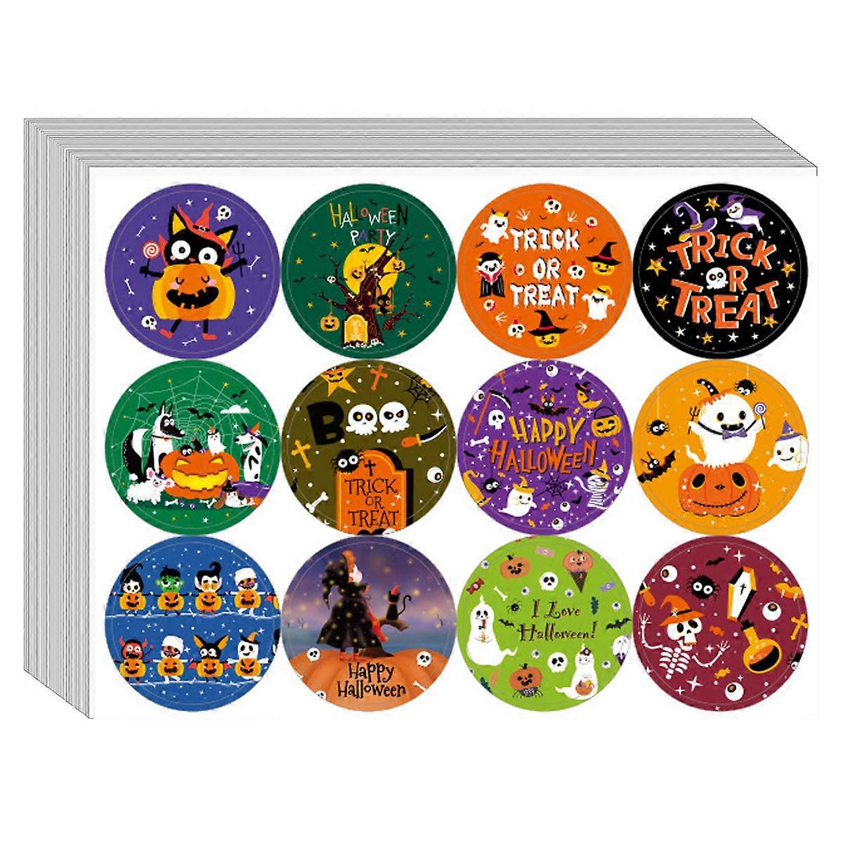 Party Supplies For Halloween Theme Design, Dessert Plate And Napkin Set With Food-Grade Paper Materials, 40 Count Unique Designs Easy To Stick And