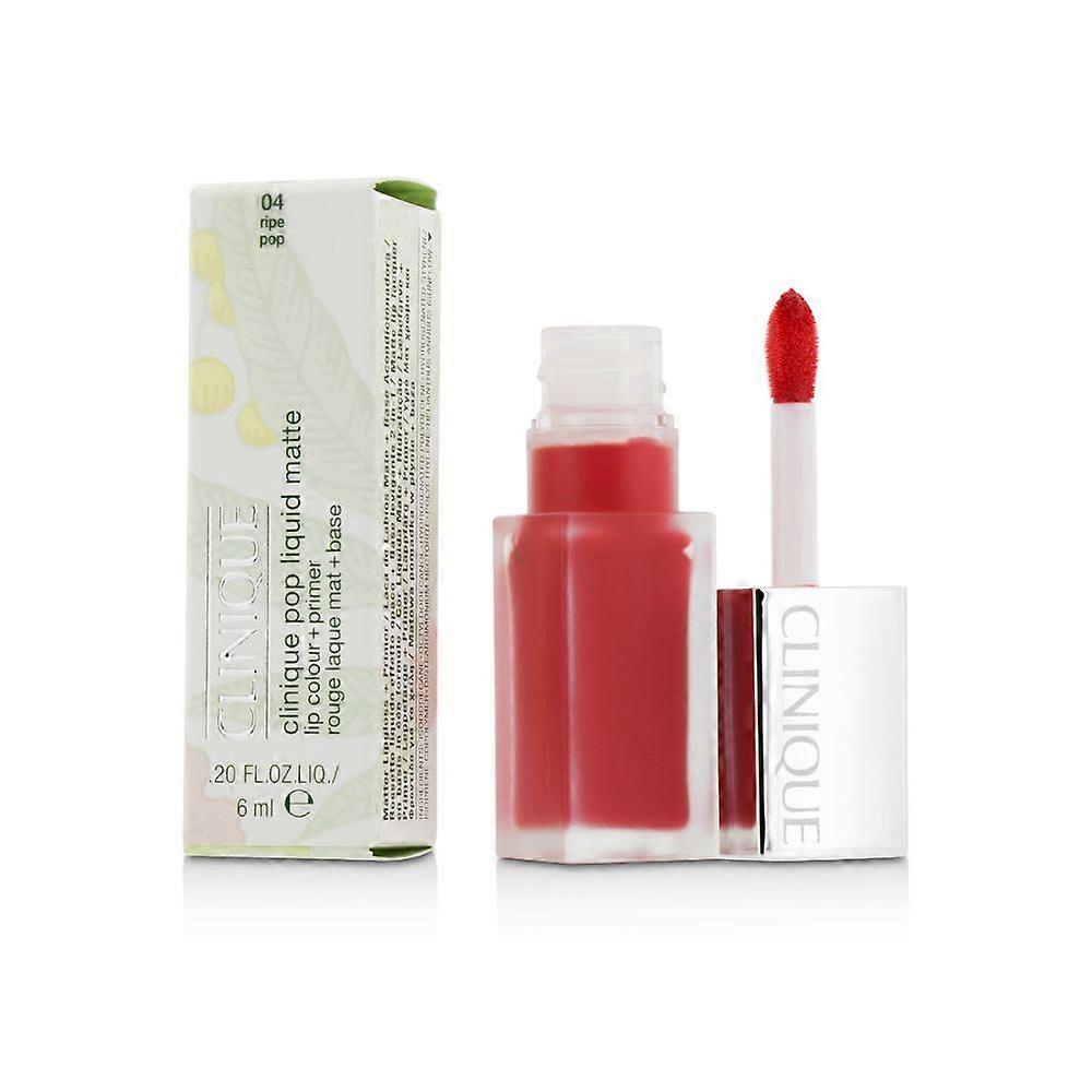 3 x Clinique Pop Liquid Matte Lip Colour and Primer 6ml - 04 Rice Pop