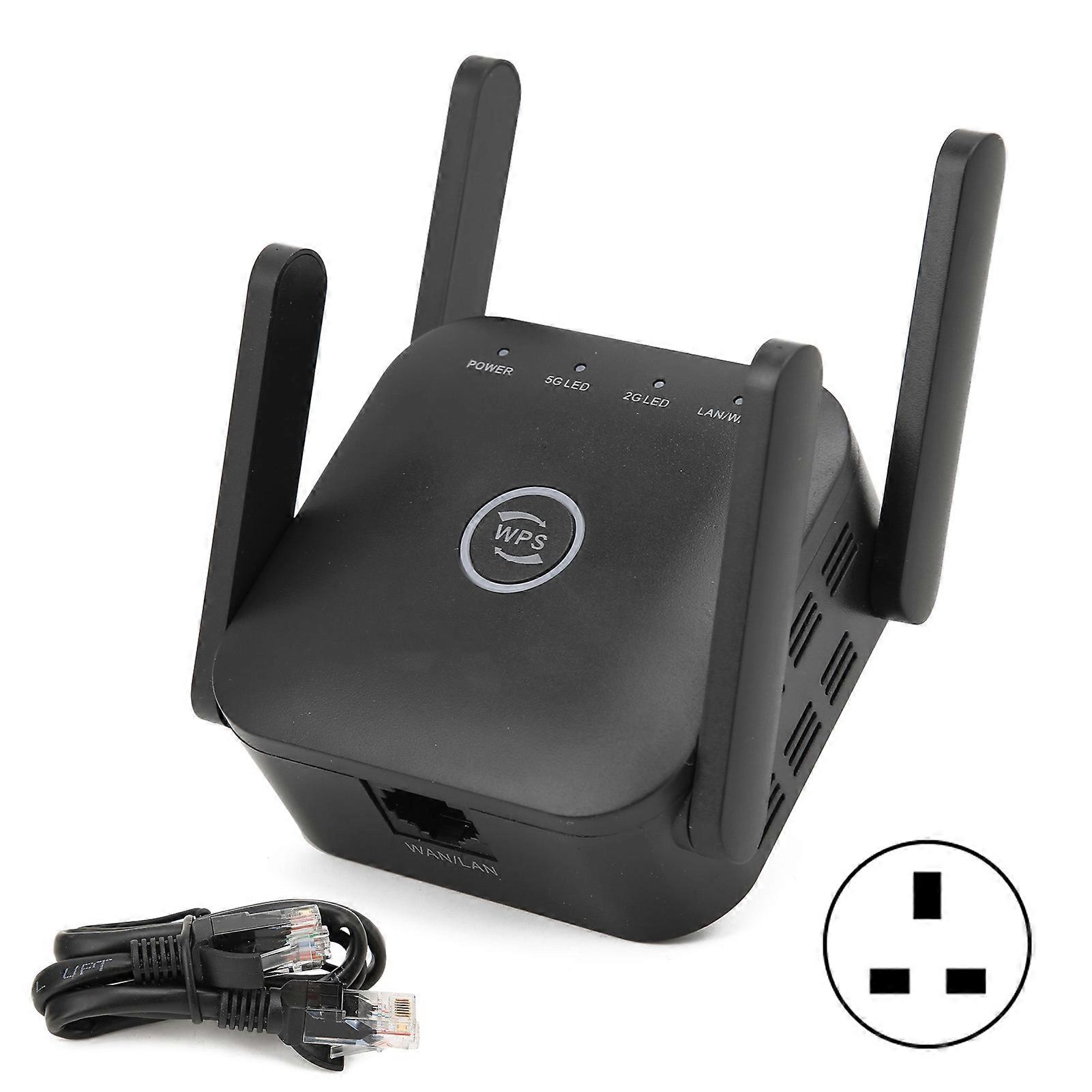 1200Mbps Dual Band WiFi Range Extender - Boost Signal, Eliminate Dead Zones, Universal