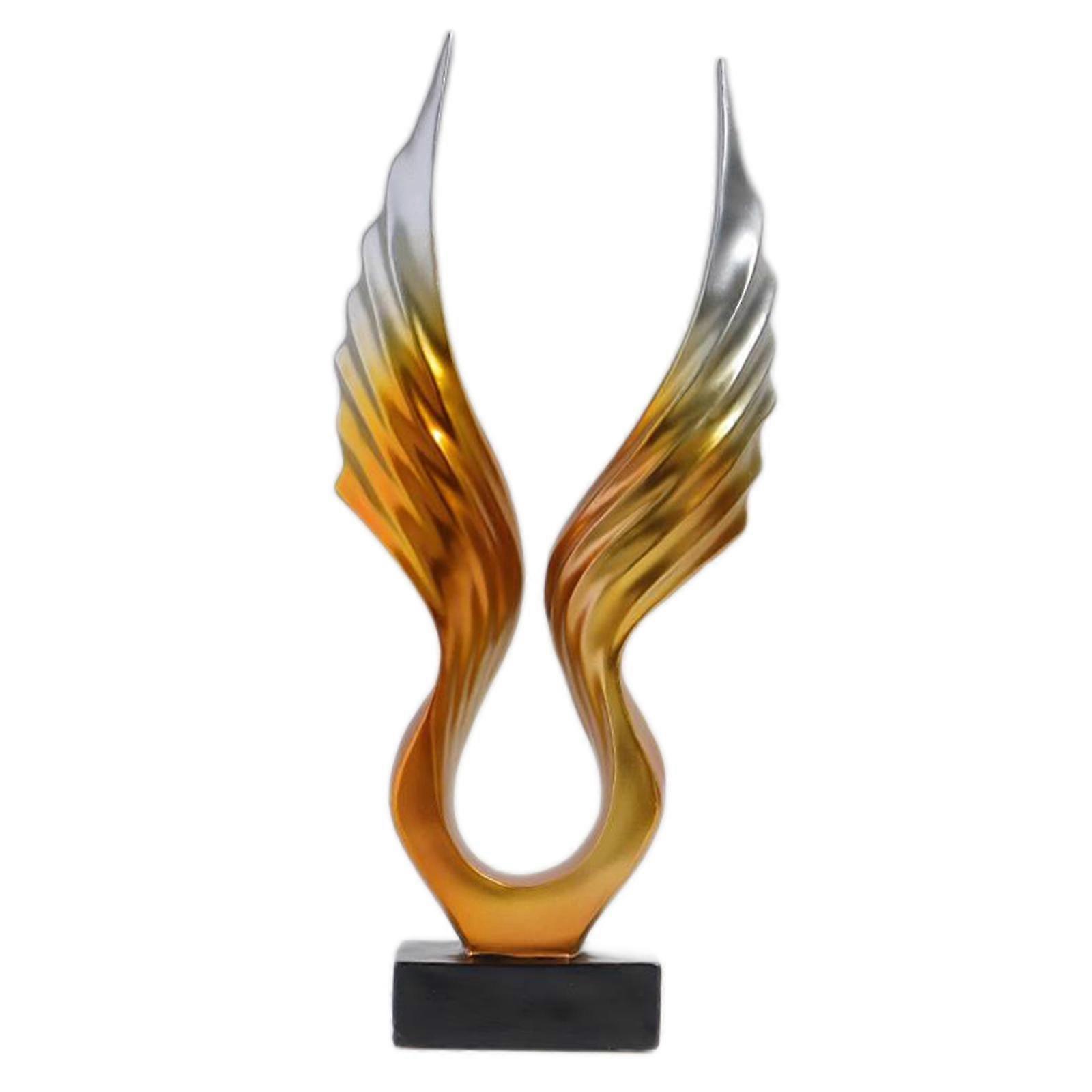 北欧スタイルのイーグルウィング像彫刻アートワークホームリビングルームの装飾