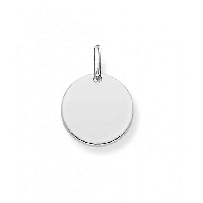 Thomas Sabo Sterling Silver Disc Pendant LBPE0001-001-12