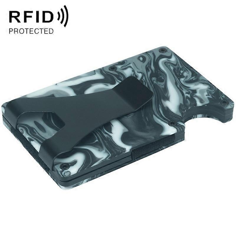 RFID Anti-degaussing Resin Card Holder