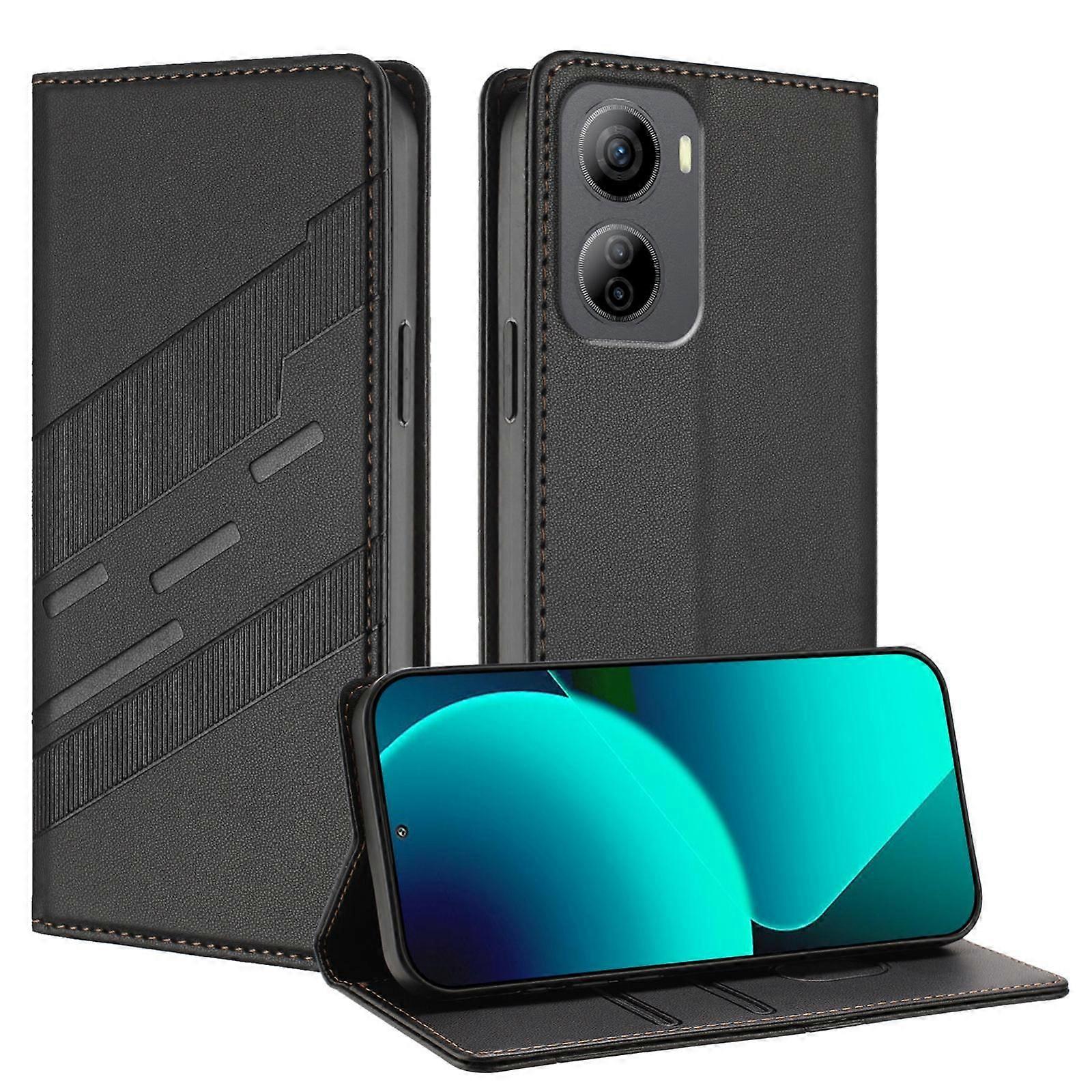 Embossed Wallet PU Case For ZTE Libero 5G IV