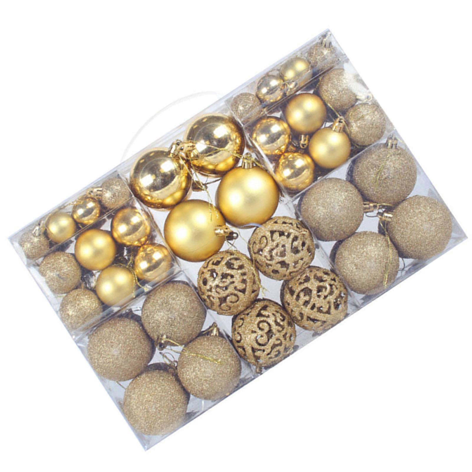 Xmas Tree Balls Plastic Various Styles Xmas Tree Ball Ornaments for Party Decoration 