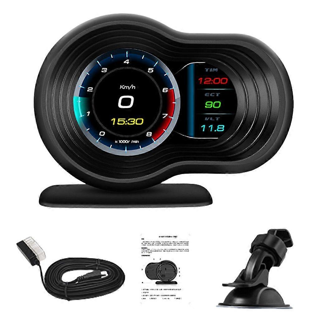 LCD Multifunksjonell Bil Dashbord Display HUD-skjerm for forbedrer Kjøring Sikker