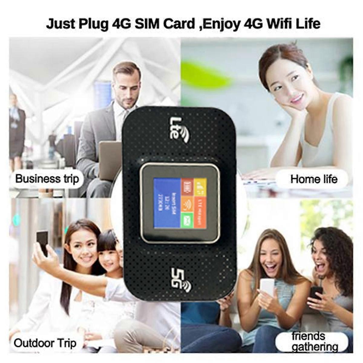 H807Pro 4G LTE WiFi Router 150Mbps 150M 3000MAh with SIM Card Slot