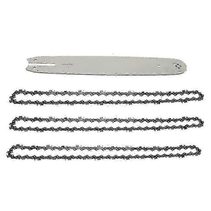 16 Inch Chain Saw Guide Bar With 3pcs Chains For 009 012 021 E180 Ms180 Ms190 Ms250