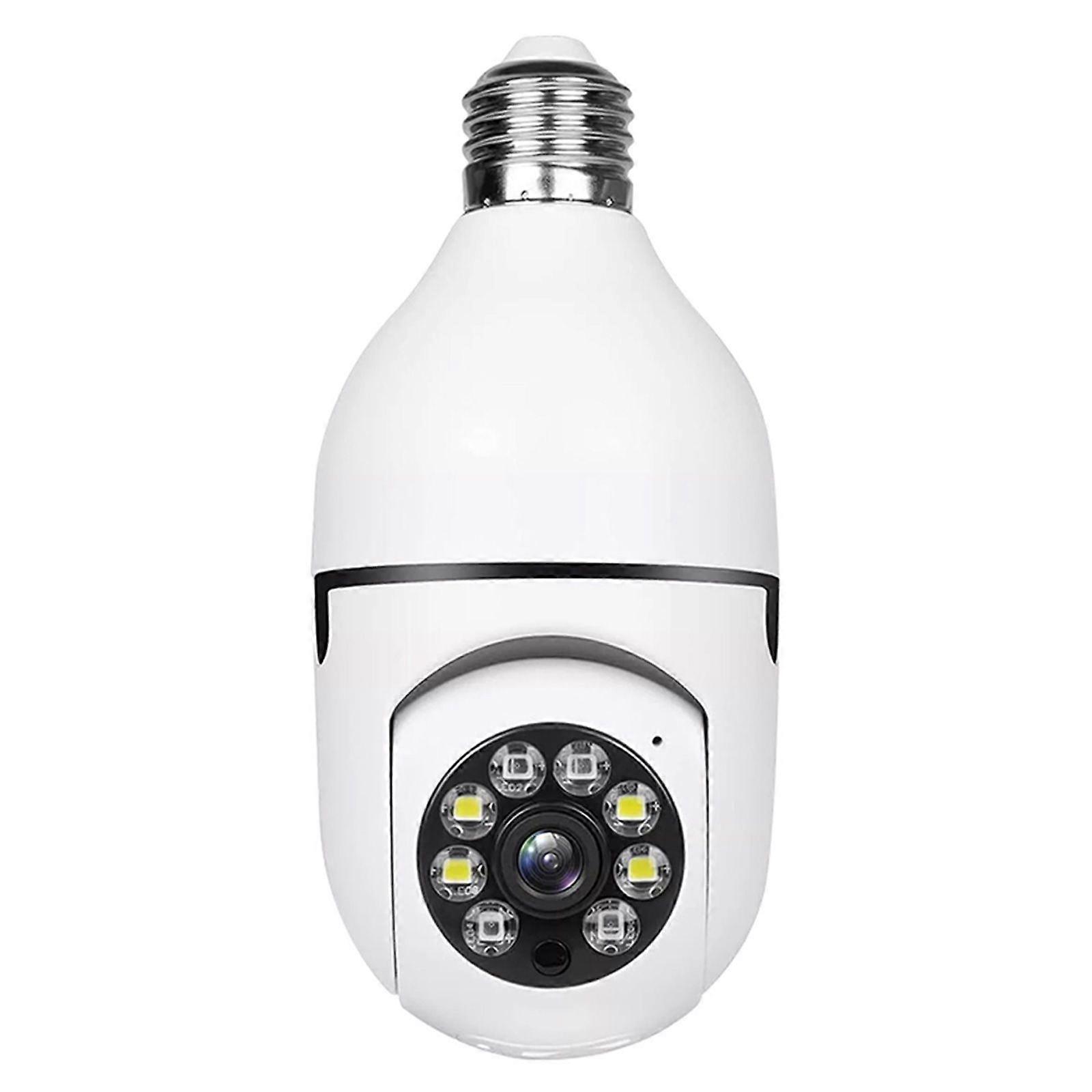 Wireless Panoramic Bulb Camera 1080P Wifi Camera 360 Rotate Auto Tracking