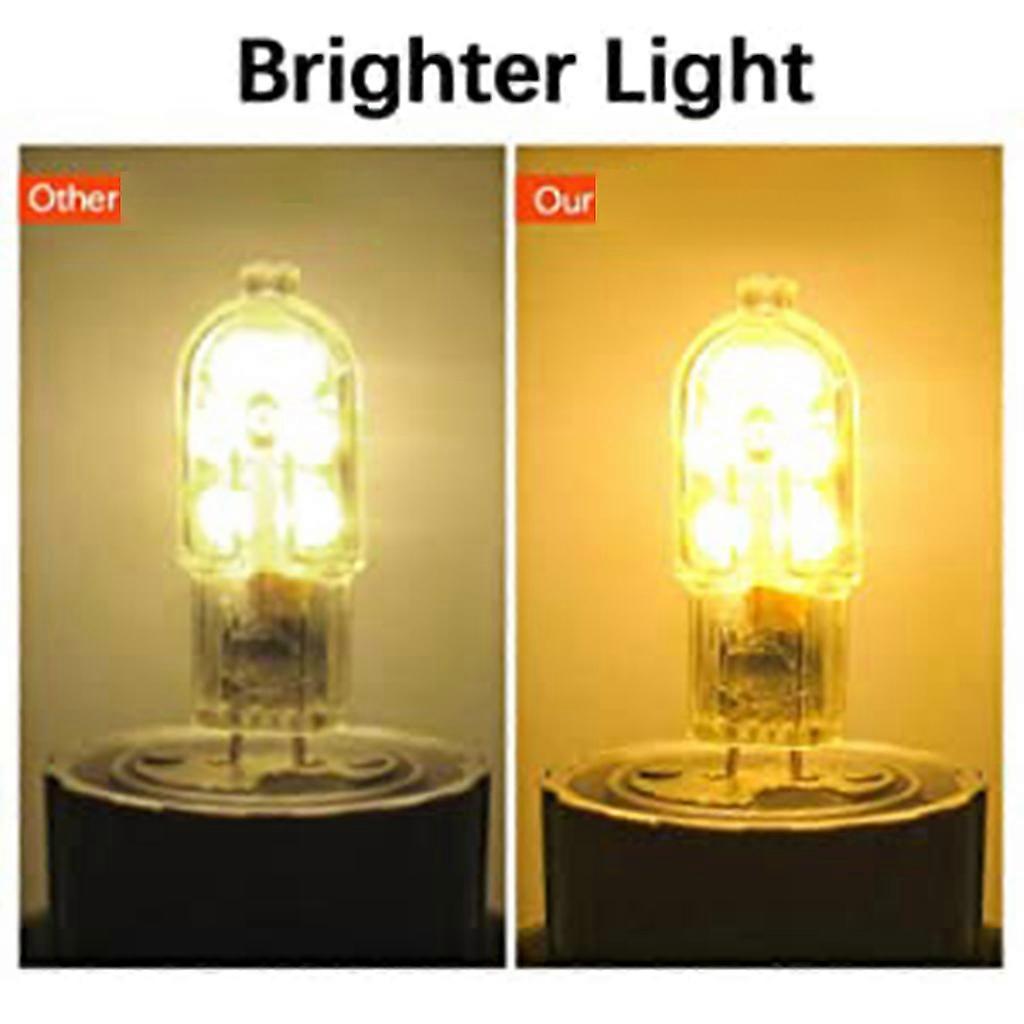 10Pcs Ultra Power Saving G4 LED Bulbs Bi-pin 2W 3000K Low Energy Consumption 20W Halogen Bulbs Replacement G4 Base