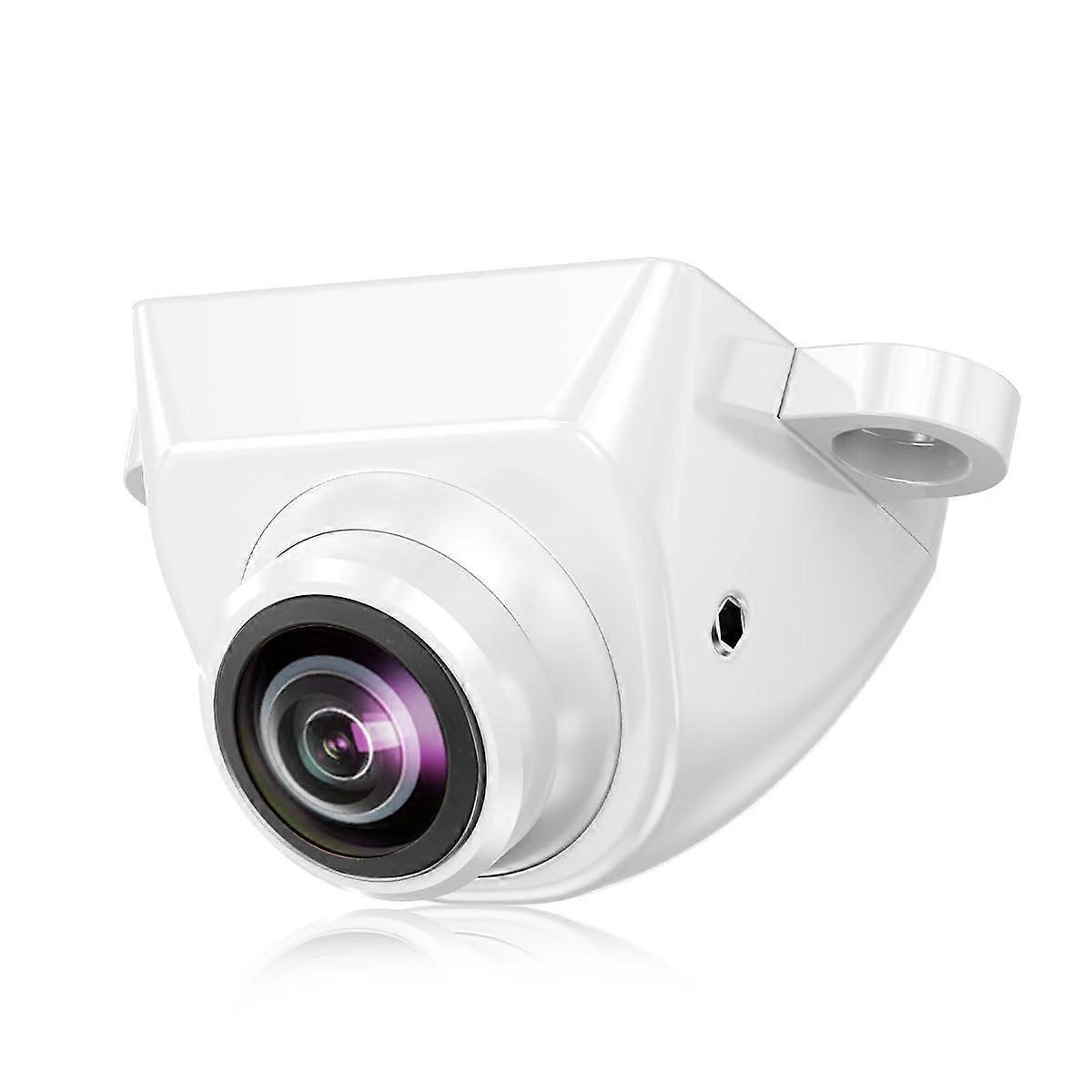 HD Backup/Front/Side View Camera, AHD 720P Reverse Rear Cam for Car, SUV, RV(White)