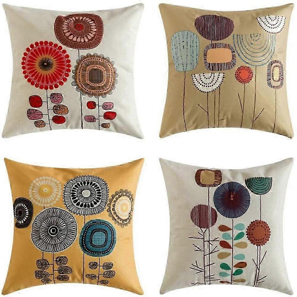 JiaWei Housse de coussin Décoration de la maison Housse de taies d’oreiller design uni x2L