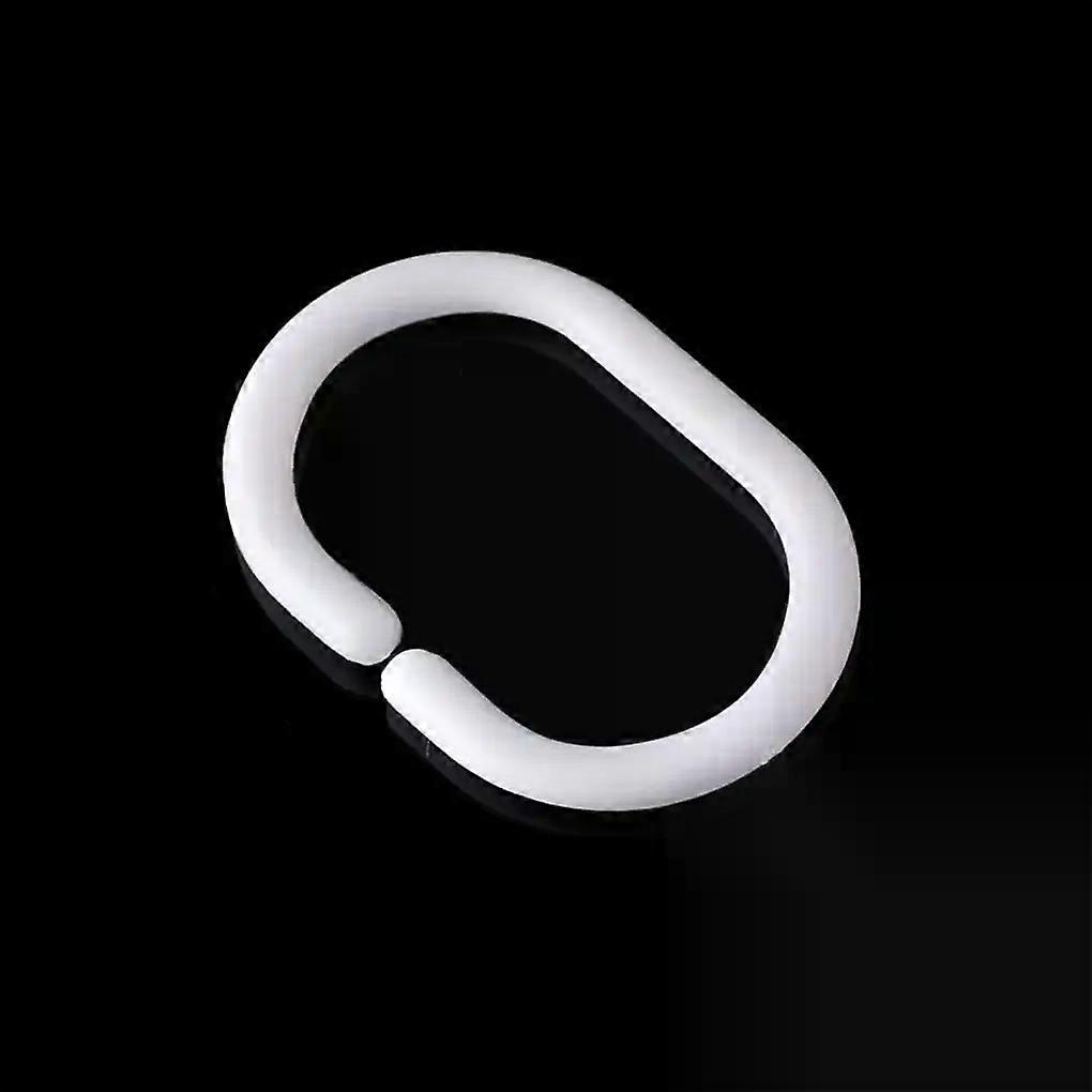 24 Pieces Shower Curtain Hook Drape Hanger Removable Loop Accessories