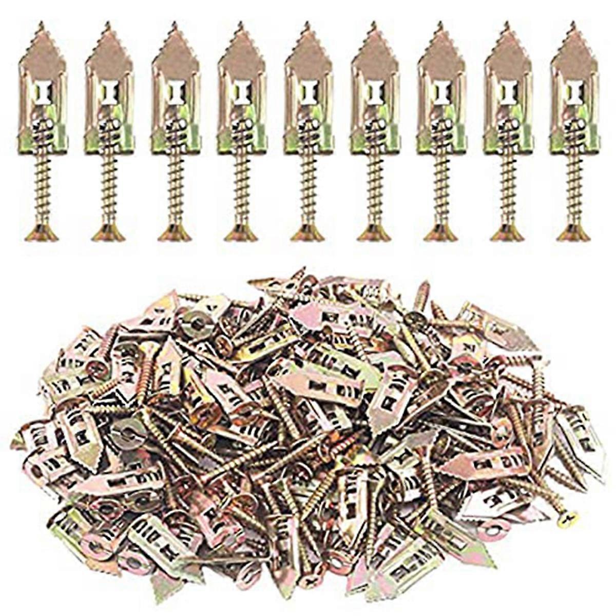 Drywall Self-Drilling Anchors with Screws,Hollow-Wall Anchor Kit