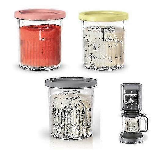 Ice Cream Pints Containers And Lids Replacements Compatible For Ninja Creami Pints Nc500 Nc501 Series Ice Cream Makers