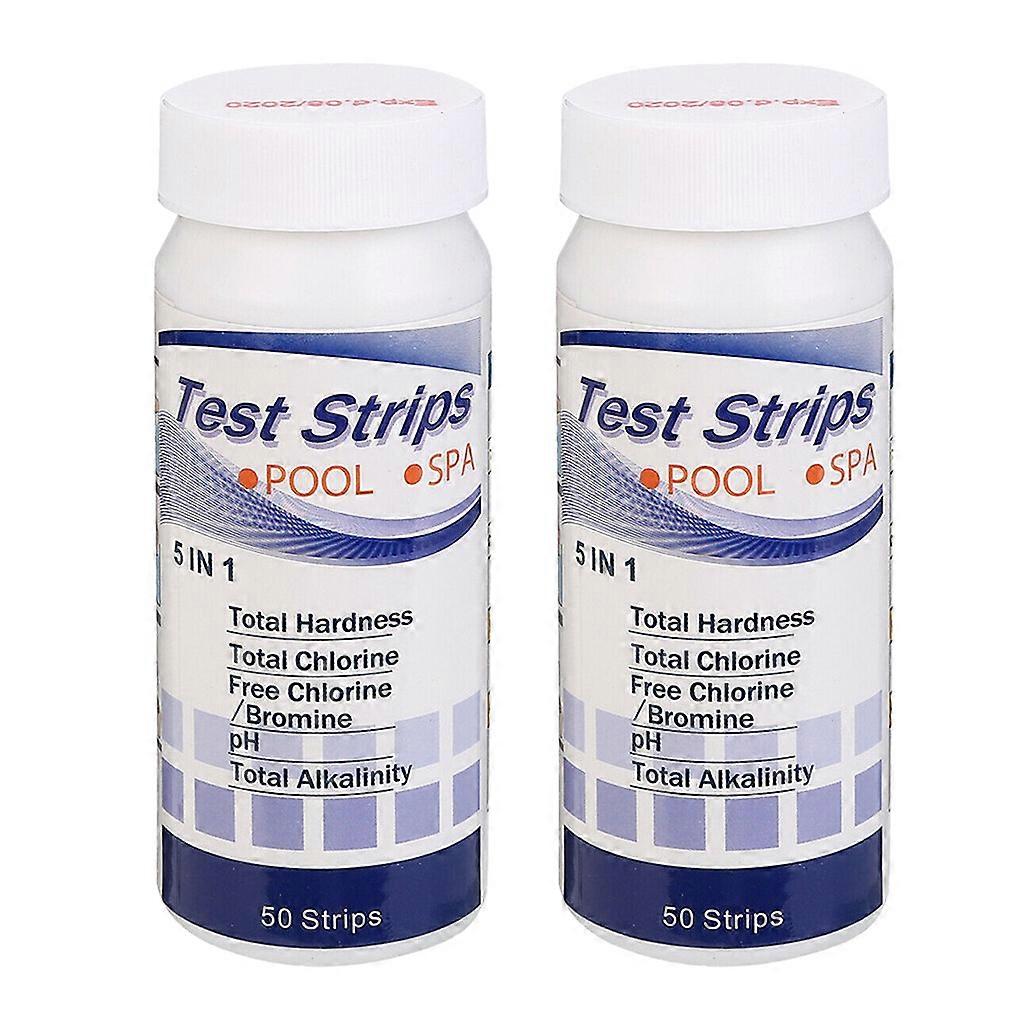 5 in1 Pool Spa Water Test Strips Bromine PH Alkalinity Hardness Kit
