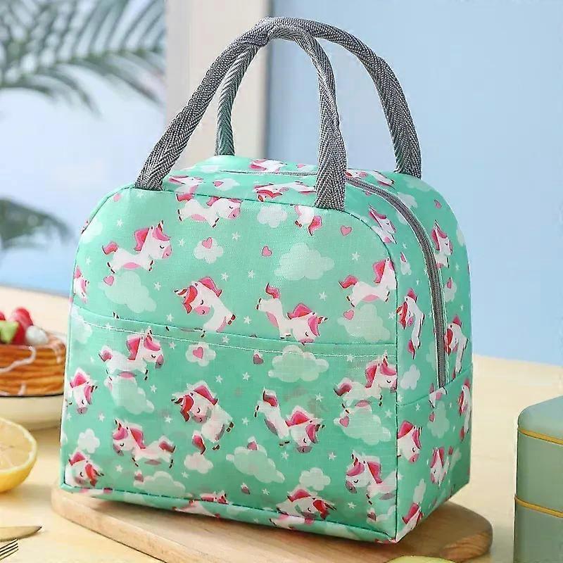 3D Cartoon Animal Pattern Lunch Bag Thickened Handheld Insulated Lunch Box Bags Large Capacity Children Bento Bag