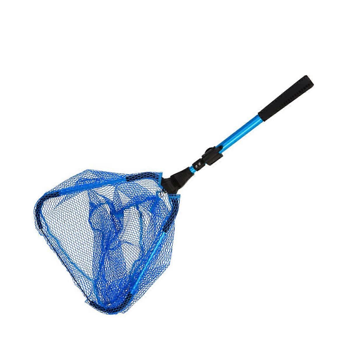 Alloy Fish Landing Net Telescopic Lightweight Design 60-Inch for Outdoor Fishing and Aquarium Activities