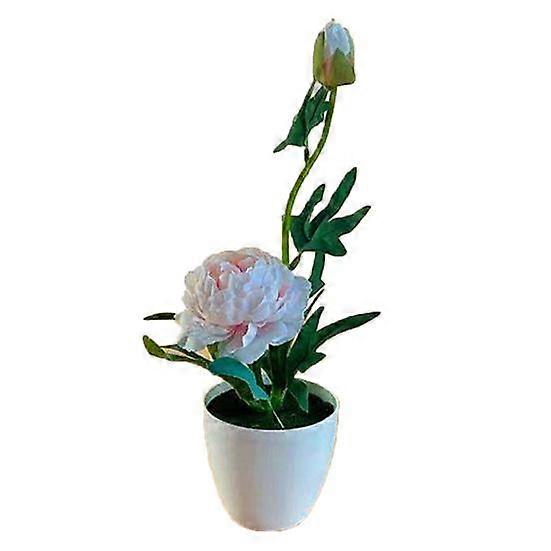 1 Set Simulation Flower Vivid Not Easy Fall Off Plastic Simulation Peony Flower for Home