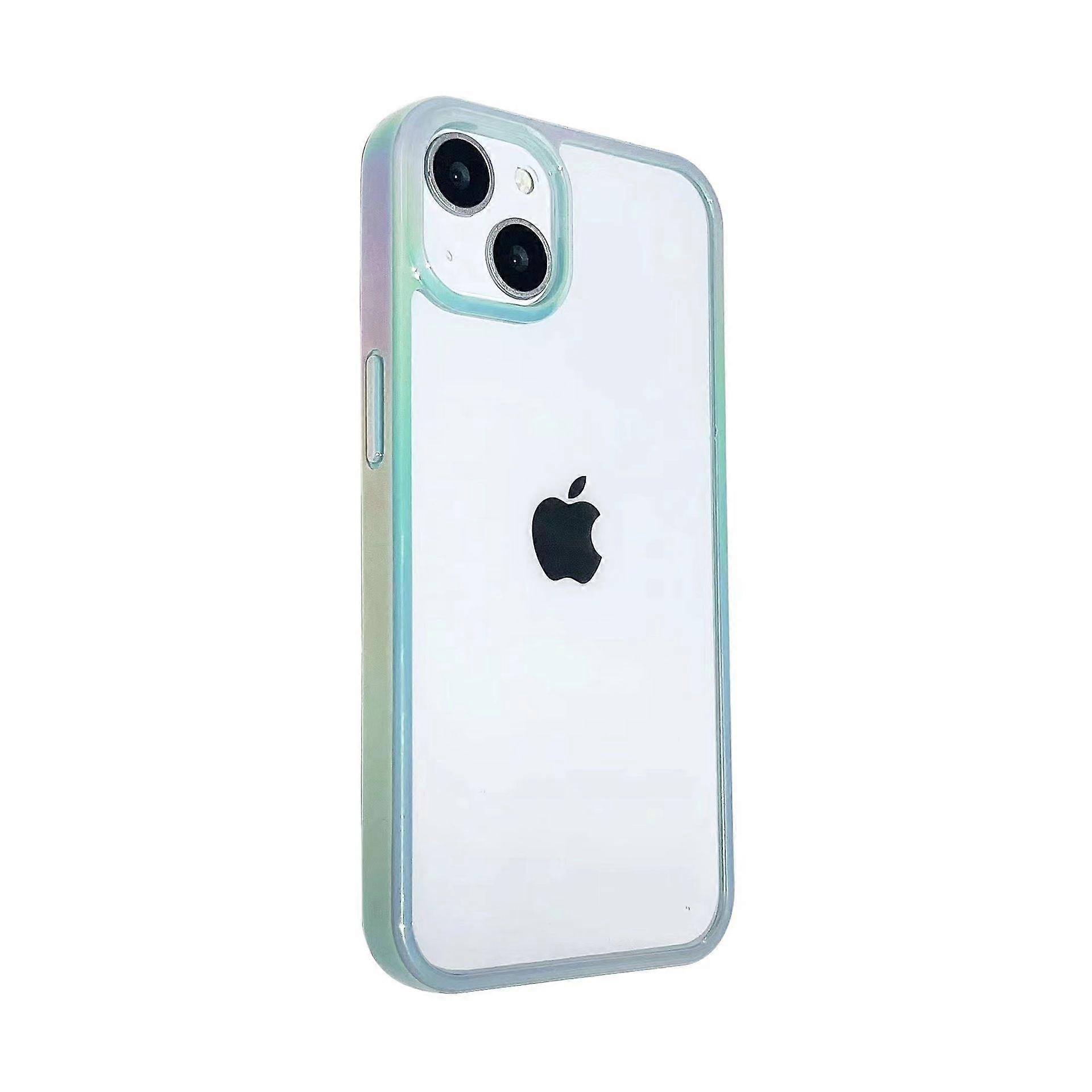 Compatible with iPhone12pro Aurora Gradient Heavy Duty Shockproof Phone Caseblue