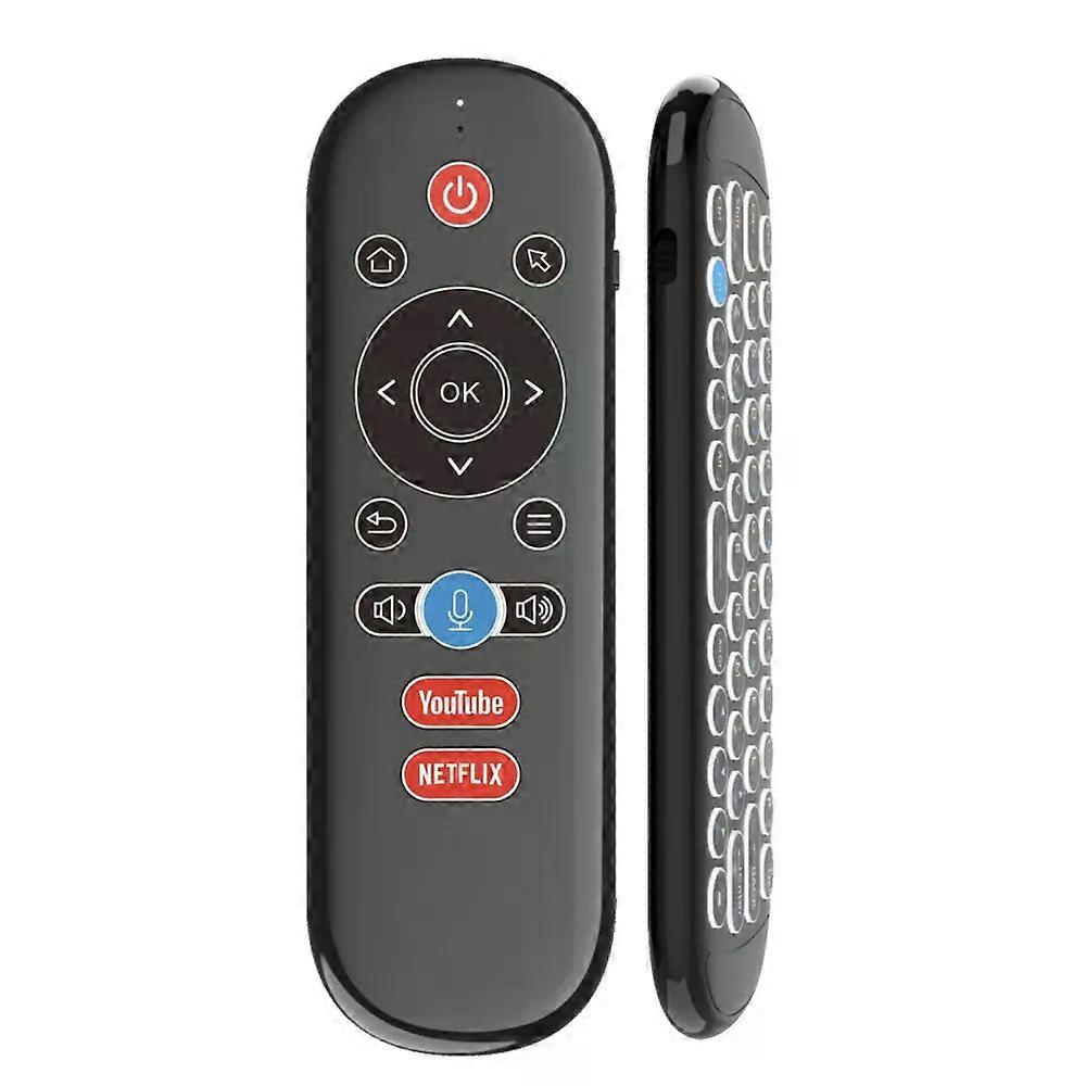 con W1 PLUS Air Mouse Remote Control 2.4G RF Wireless Mini Keyboard Smart Gyroscope Keyboard Sense Anti-loss IR for Android TV Box