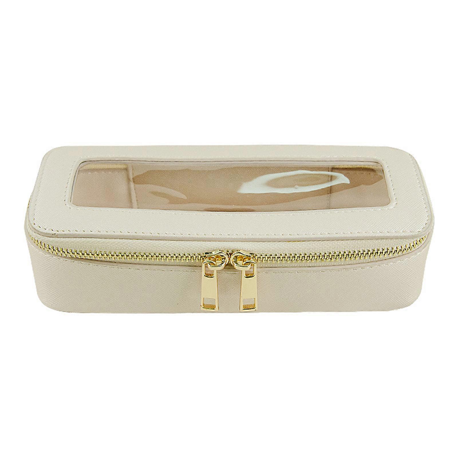 Portable and Fashionable Makeup Brush Organizers Crafted from Quality Materials for Safe and Neat Storage of Brushes Shell Gold