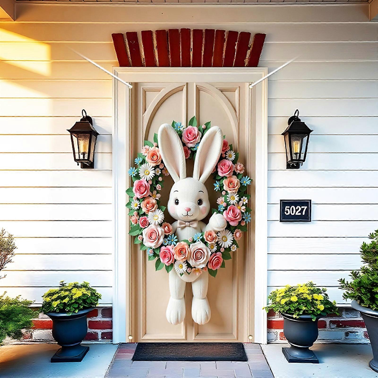 イースタードアカーテンは、大規模なパーティー用品の部屋の庭の壁の装飾休日の装飾の背景pp425に適しています