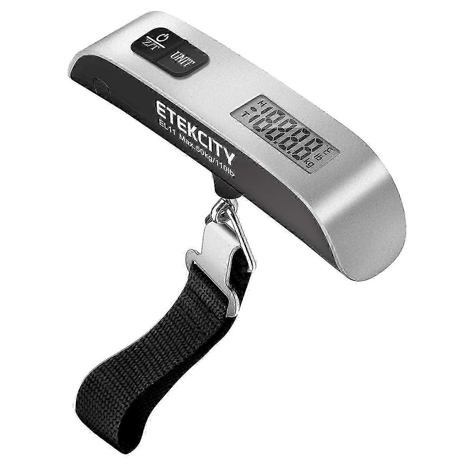 Etekcity Luggage Scale - Digital Portable Handheld Suitcase Weight with Temperature Sensor - 110 Pounds - Battery Included  p