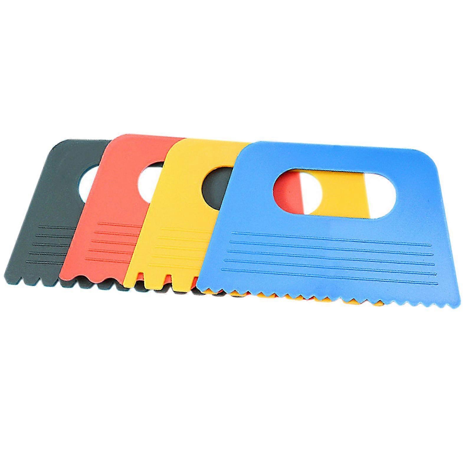 4PCS πλαστική ξύστρα χρωμάτων παιδιά DIY γκράφιτι παιχνίδι βούρτσες εργαλεία προμήθειες