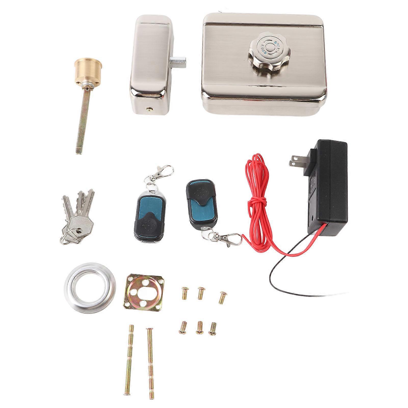 Wireless Remote Control Door Lock - Keyless Access, Silent Operation, Secure & Convenient