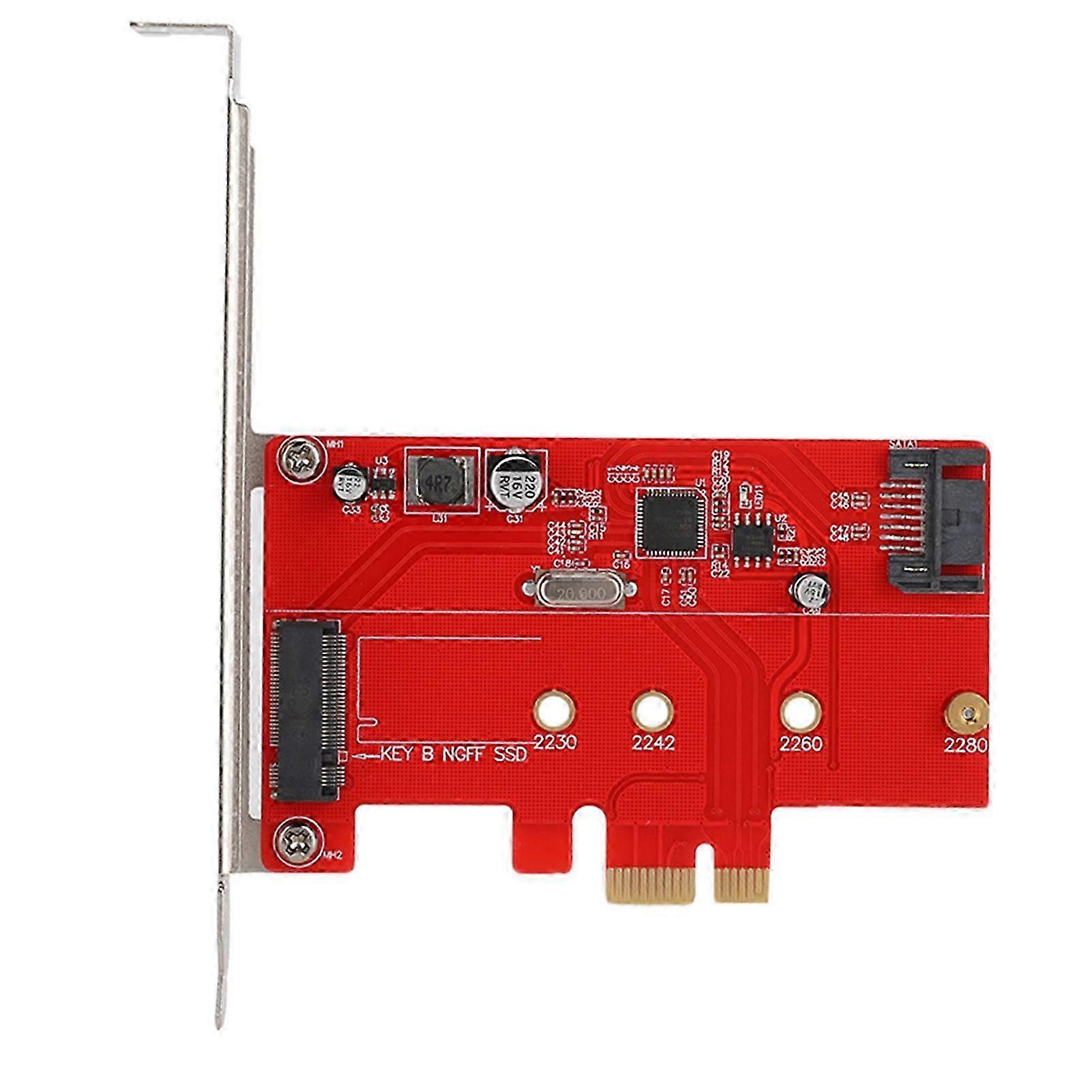 Desktop Pci-E To M.2 Ssd Expansion Card Sata3.0 Solid State Drive Riser Card Adapter -CN-WR