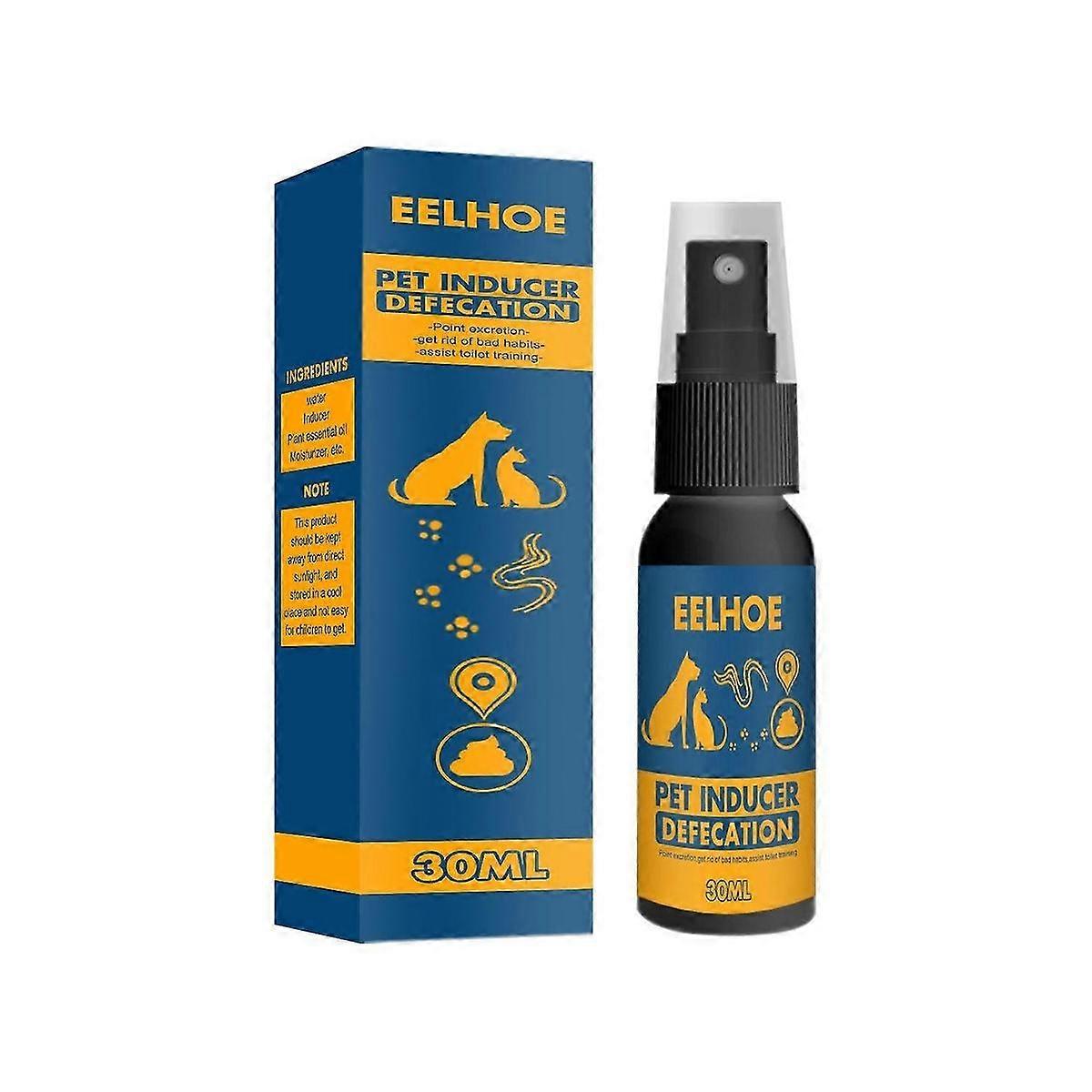 EELHOE Pet Inducer Defecation, Teddy Spray Poop Inducer Pet Training Potty Inducer