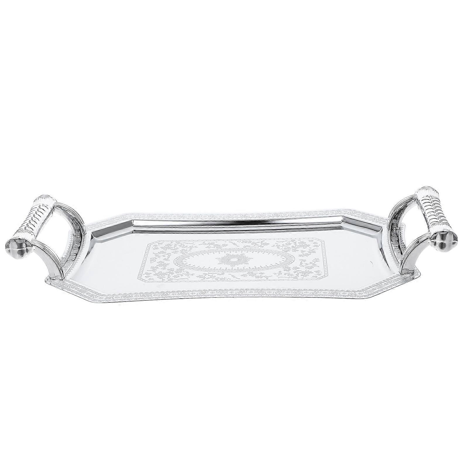 Multi-Purpose Stainless Steel Tray Adding Warmth to Home Ambience