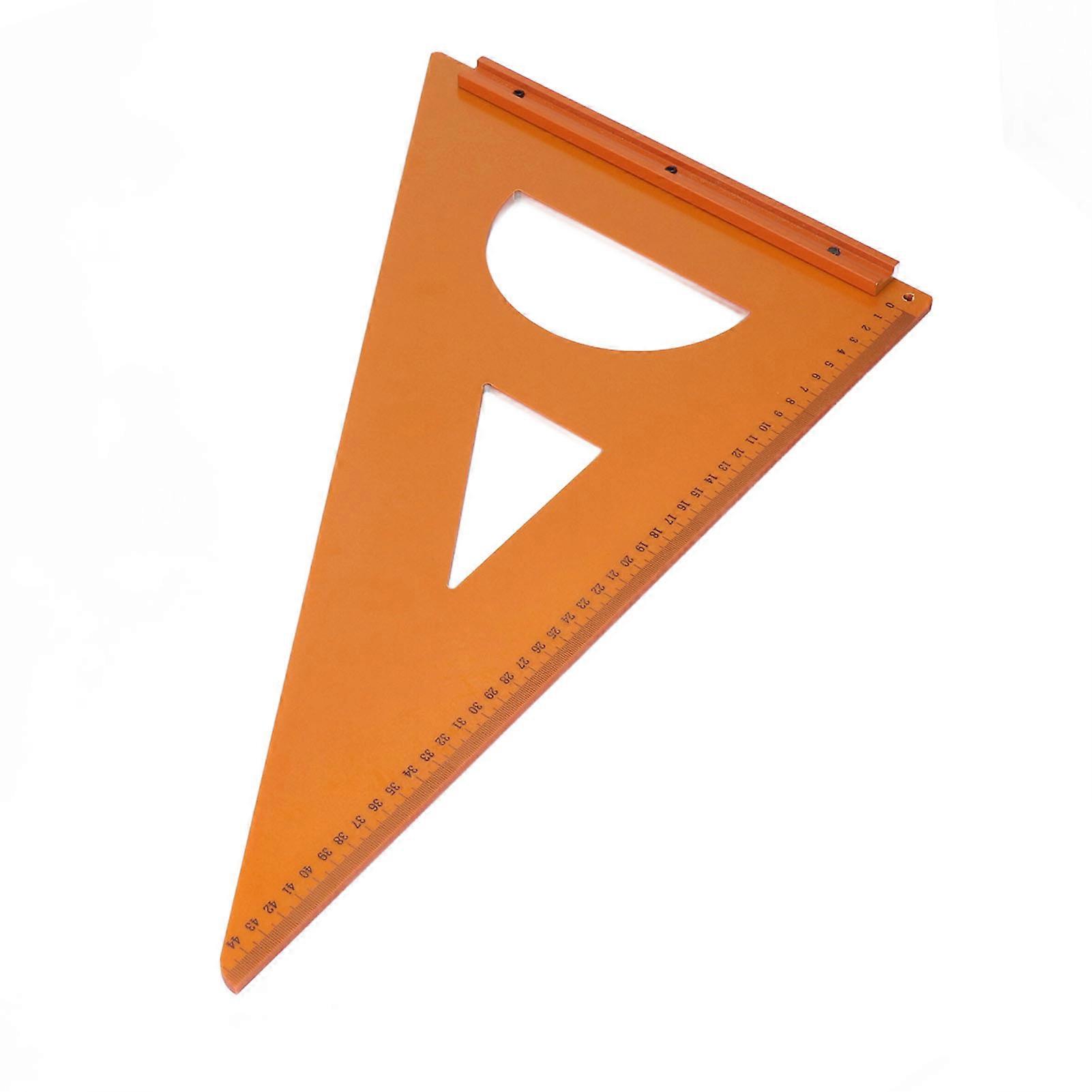 Positioning Triangular Ruler Woodworking Carpenter 90 Degree Square Engineering Plastics High Accuracy Half Round Type 