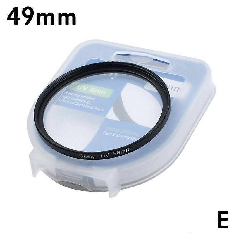 Black (E) 49mm$ camera filter 37 40.5 43 46 49 52 55 58 62 67 72 77 82mm UV filter protection