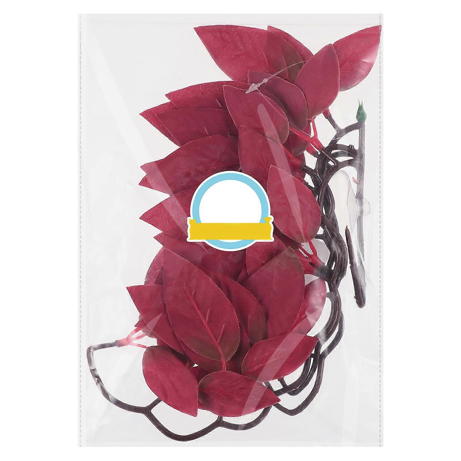Aquarium Habitat Plant, Functional Resin Vine for Fish and Reptile Homes