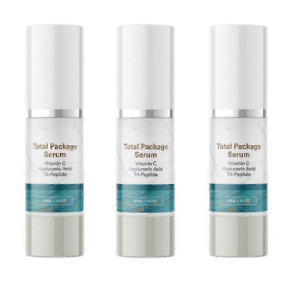 サンコーストサイエンシズ - トータルパッケージセラム、オールインワンビタミンC、ヒアルロン酸、顔用ペプチドセラム、シワ用アンチエイジングフェイシャルスーパーセラム