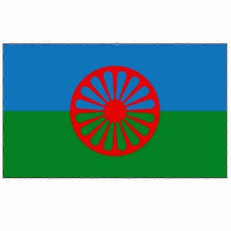 90x150cm Polyester Custom Flag of the Romani People for Decoration, Suitable for Various Events and Uses, 60x90cm Size Available