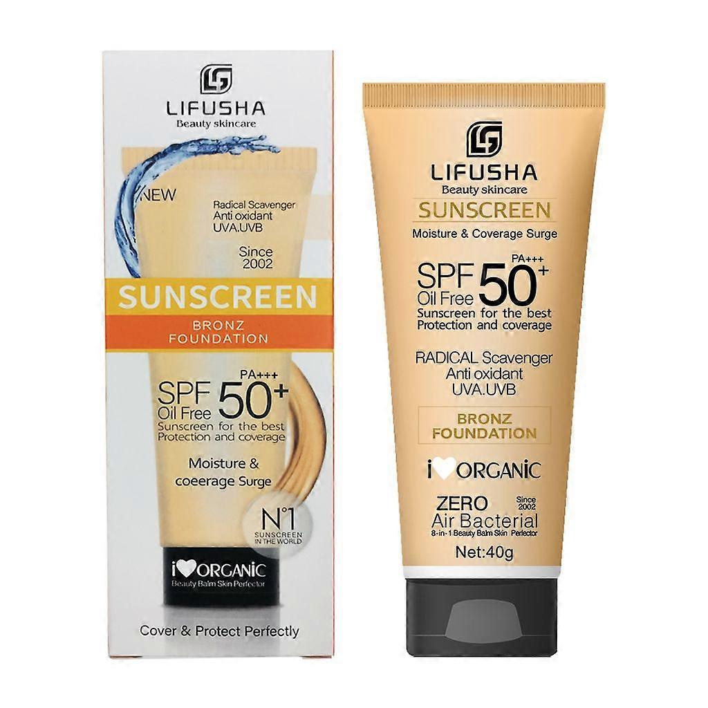 Tinted Sunscreen SPF 50 - Lightweight Tinted Face Sunscreen, Broad Spectrum Sun Protection with Sheer Coverage & Water Resistant, Non-Greasy for Daily