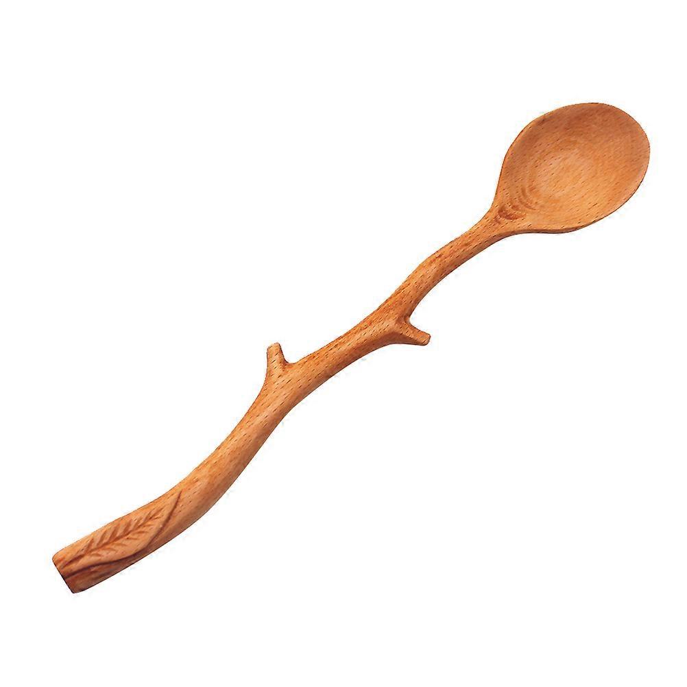 Long-handled Wood Spoon, Easy to Use, Designed for Multiple Dishes