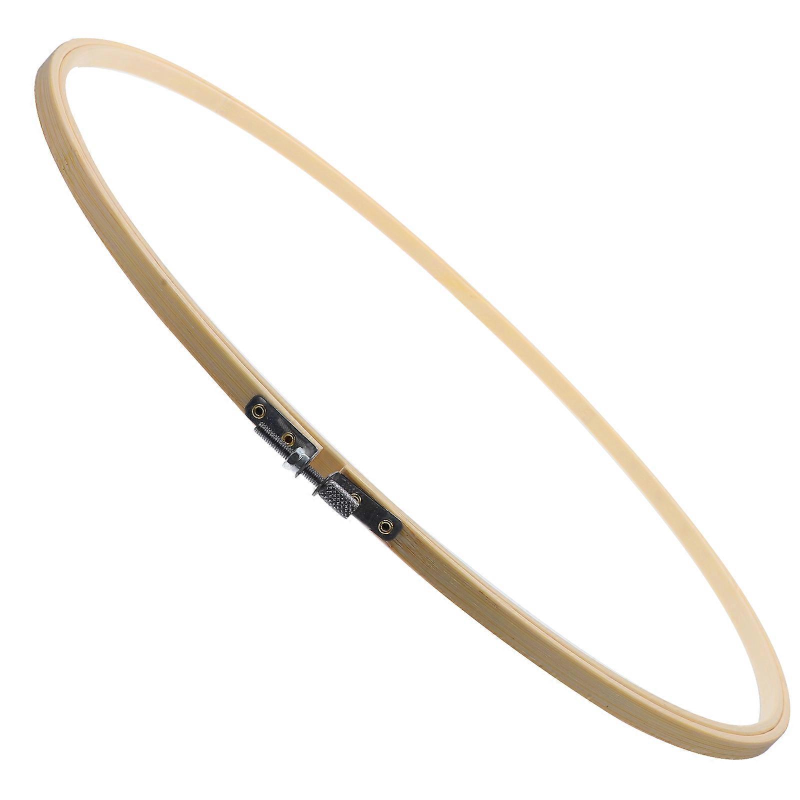 Crafting Tool for Embroidery Fans, Secure Fabric Holder with Natural Finish