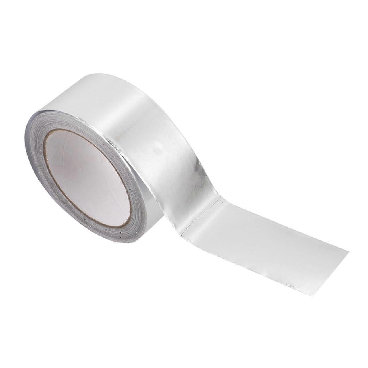 Pipeline Replacement Tape Roll, Aluminium Foil Tape for Pipe Seals, Insulation, High Temp, 1 Roll