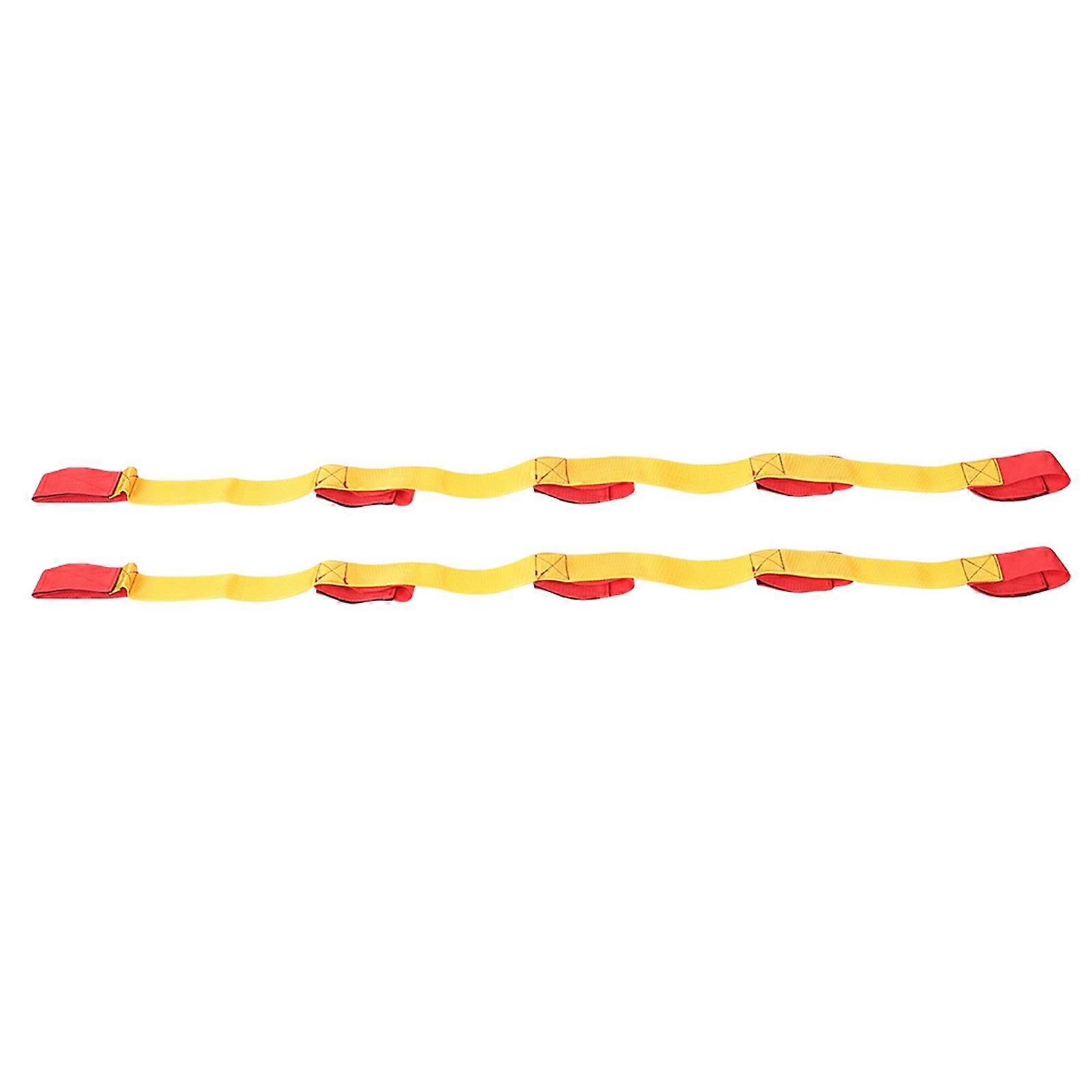 2PCS 3/5/8 Person Fastening Tape Outdoor Team Games Training Props(5 Person)