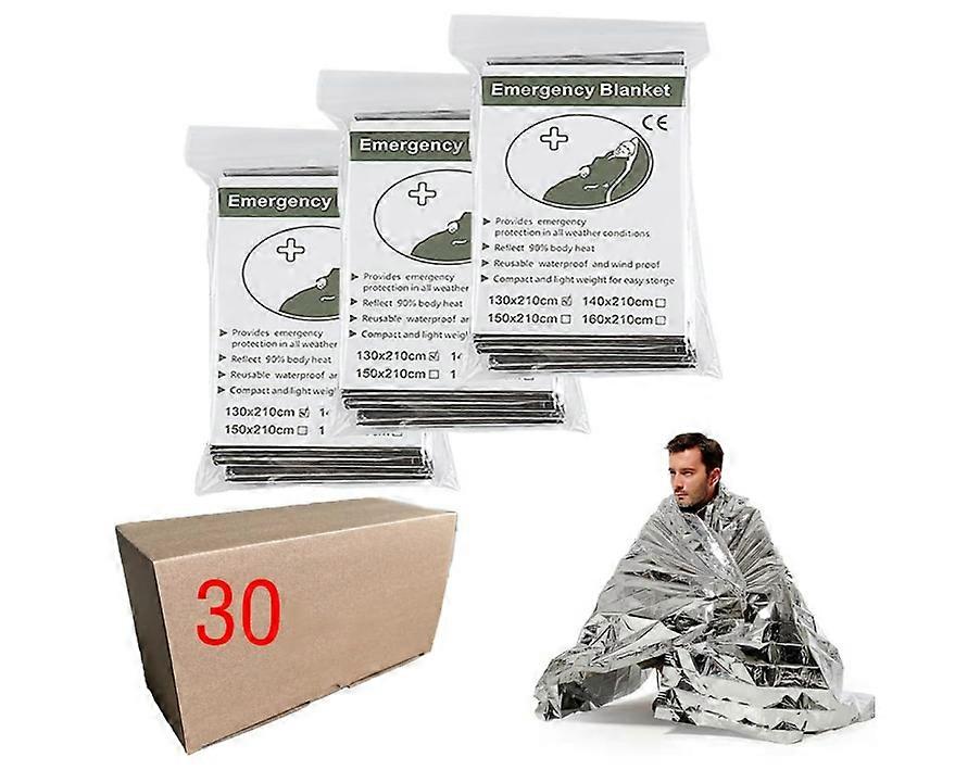 שמיכות תרמיות לשעת חירום, שמיכת רדיד עזרה ראשונה תרמית רפלקטיבית הישרדות (כסף)