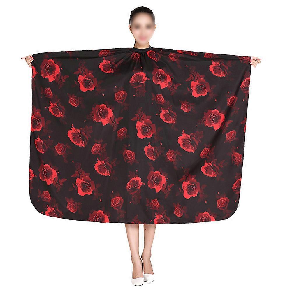 Cape de coiffure Cape de coiffure professionnelle Prévenir les fuites de pellicules Rouge 160x145cm 1Pack