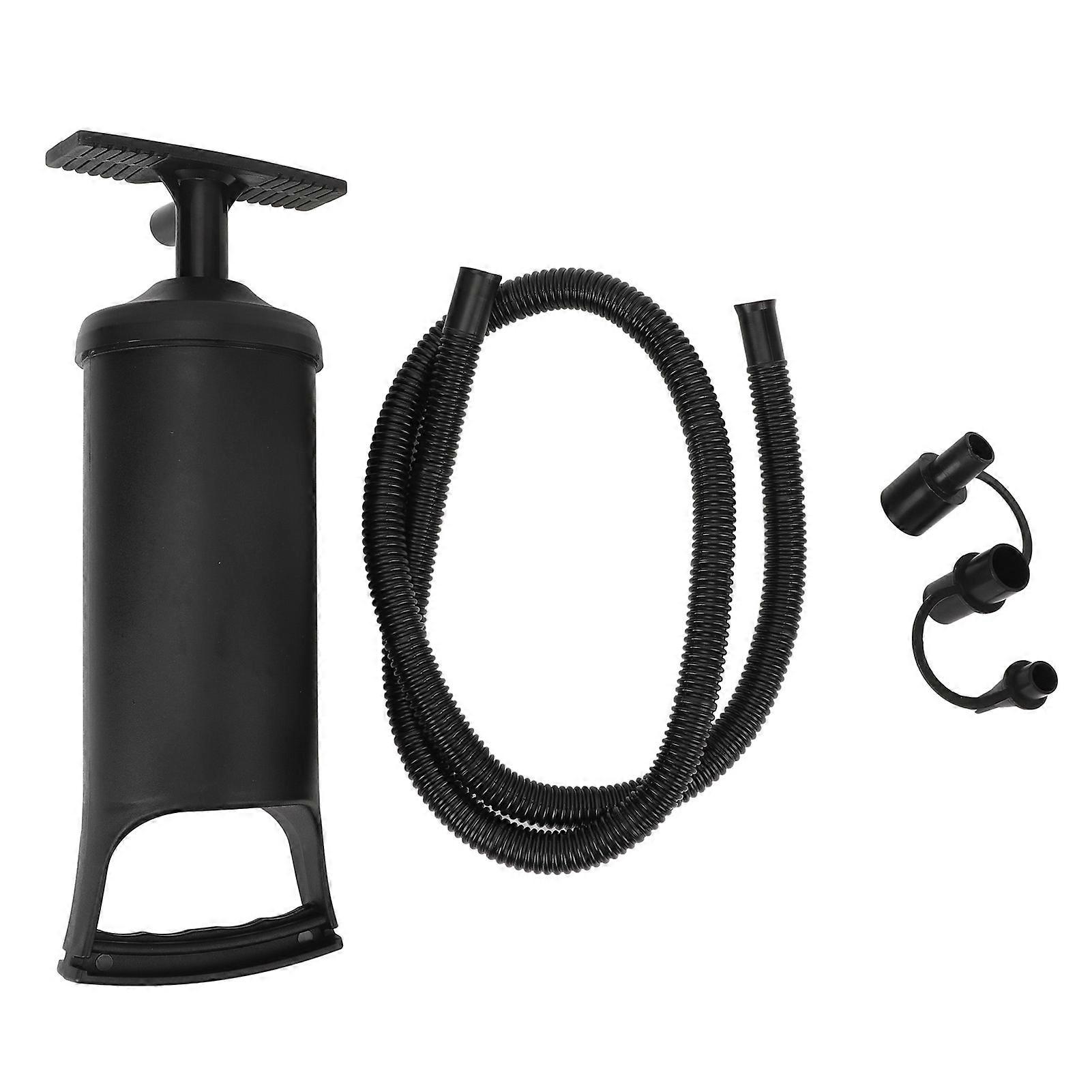 Manual Air Pump PVC with 3 Air Nozzles Quick Hand Pump for Inflatable Mattress Pool Toys