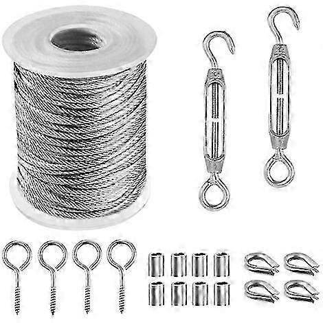 Rustfrit stålwire til udendørs tørresnor (15M)